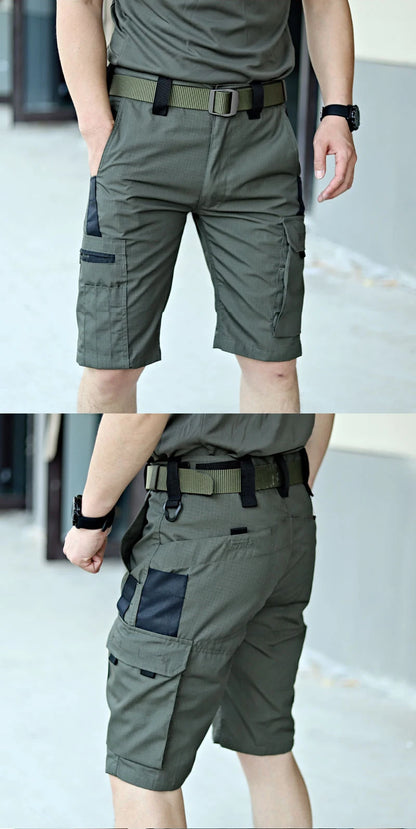 Tactical Camouflage Shorts Outdoor Work Pants Men's Multi-pocket Casual Cargo Short Pants Quick Dry Wear-resisting Shorts Male