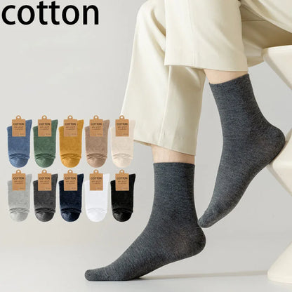 5/10 pairs Cotton Men Socks Pack Breathable Sock Set High Quality Short Socks Black Ankle Short Gift For Man Size 39-44 Sox sock