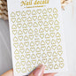 3D Metal Silver Flame Nails Stickers Gold Bronzing Stripe Lines Sliders Design Manicure French Nail Art Decoration Decal #Y2K