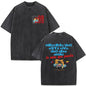 Rapper Bad Bunny Vintage Washed T Shirts Debi Tirar Mas Fotos DTMF T-shirts Men's Clothing Fashion High Quality T-shirt Couples