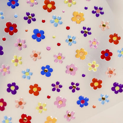 Luxury 5D Floral Nail Art Stickers Gold Silver Chinese Style Metal Frame Shiny Crystal Rhinestone Self Adhesive Manicure Decal