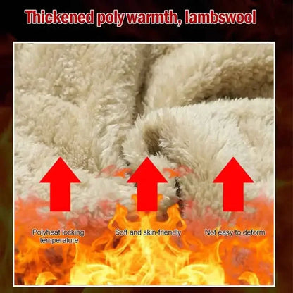 Winter Sweatwear Men Plush Thick Fleece Sweatpant Lambswool Thermal Trousers Casual Pants Waterproof Windproof Warm Pants