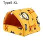 Soft Rabbit Colorful Squirrel Mini Cage Winter Hamster House Guinea Pig Nest Small Animal Sleeping Bed Warm Mat