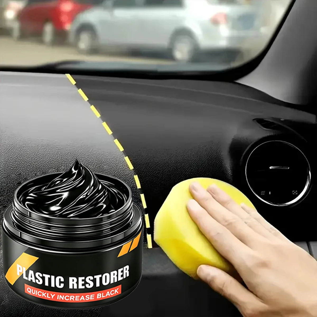 Car Plastic Restorer Crystal Clear Auto Interior Leather & Panel Renewal Wax Coating Agent Back To Black Gloss Car Wax Polish