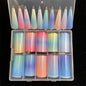 New Flower Nail Foils for Transfer Paper Stickers Floral Adhesive Fruit Nails Wraps Fish DIY Water Marble Nail Art Decorations