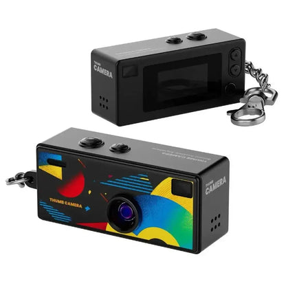 Mini Digital Camera 0.96 Inch Keychain Camera Retro Support Memory Card 1080P Very Small Camcorder Video Recorder with Flash
