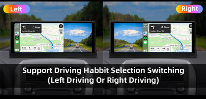 Srnubi 10.26 inch 4K ADAS Car DVR with 360° Rotation Dash Cam Wireless Carplay Android Auto Mirror Link BT WIFI AUX FM Dashboard