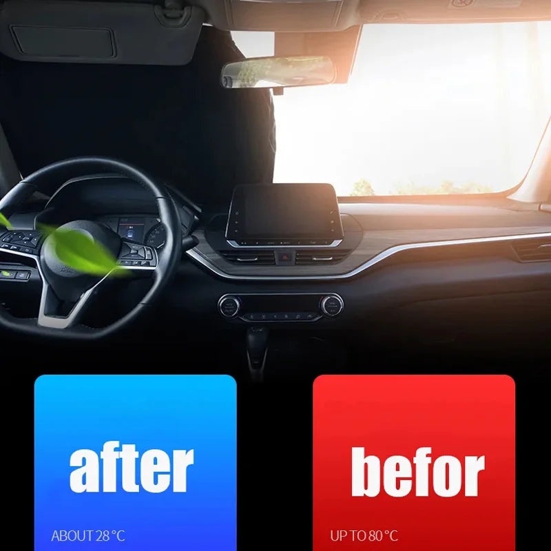 Car Front Window Windshield Sun Shade Cover Summer Sunscreen UV Protector Parasol Sunshade Auto Interior Accessories