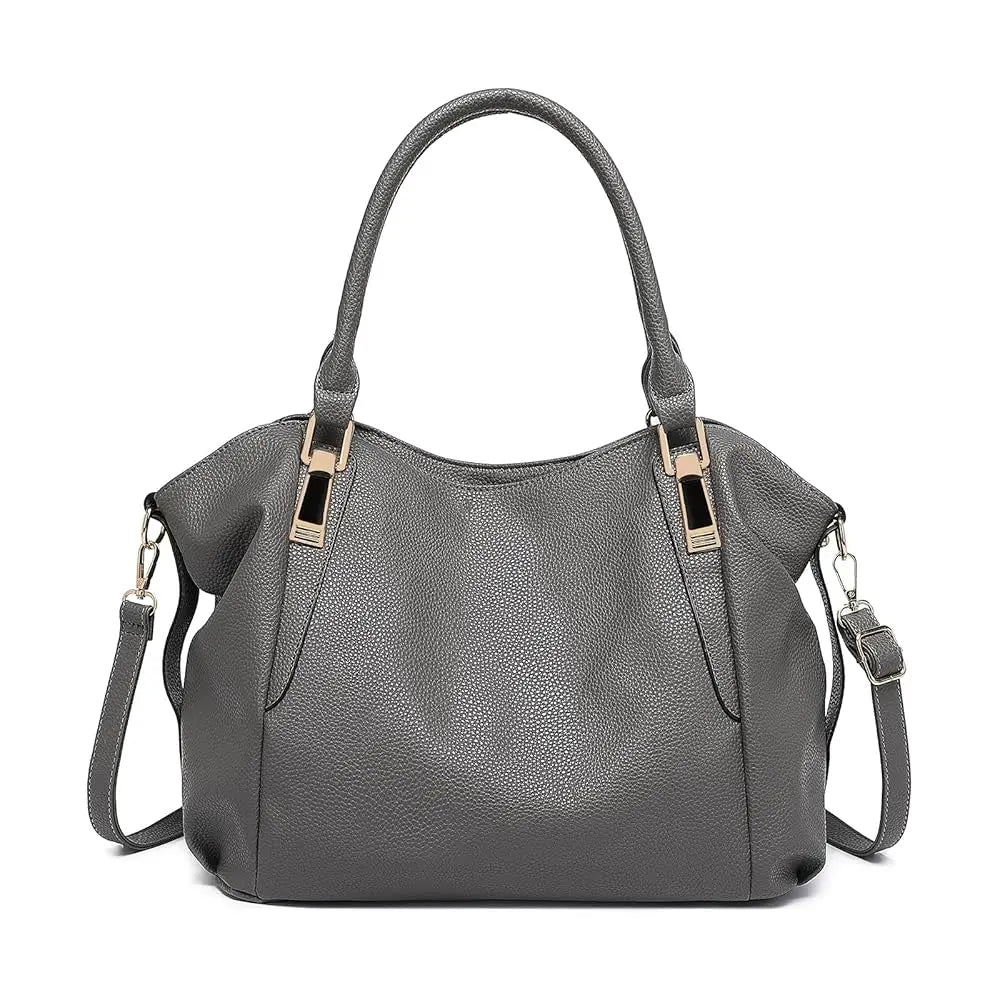 Miss Lulu WOMEN'S Big Shopper Tote Bag, Elegant handbag, Large shoulder bag for Commuting, Travel and Shopping, Practical