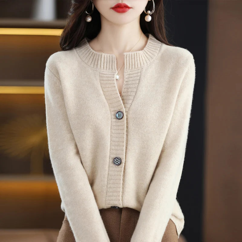 Cardigans Woman Knitted Winter 2025 Trend Fashion Tops Cardigan For Women Sweater Vintage High Quality Sweaters Korean Style