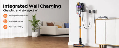 BUTURE VC90 600W 65KPA Suction Power Cordless Vacuum Cleaner Handheld smart Home Appliance Removable Battery Mite Removal Brush