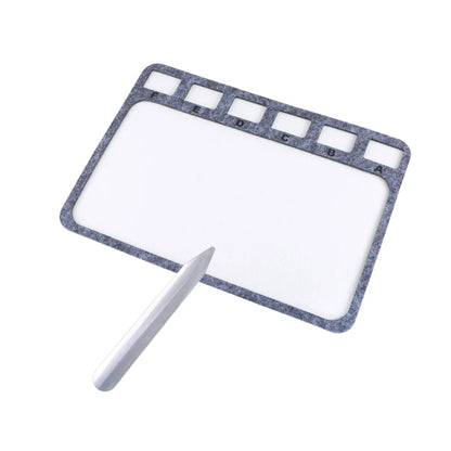 Handcraft Beading Mat Set 2Pcs Study Felted Jewelry Making Boards Accessory with Alphabetical Bead Sorting Supplies