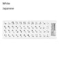 Non-slip Arabic Deutsch Spanish Keyboard Stickers Russian Letter Alphabet Layout English Wear-resistant Keyboard Covers
