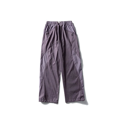 Men Women Splice Fashion Outdoor Loose Casual Lightweight Quick Dry Sports Cargo Baggy Pants Track Trouser Jogger Sweatpants