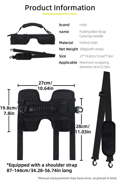 Folding Bicycle Carrier Handle Hand Grip For Brompton Cycling Bicycle Frame Carry Shoulder Strap Bicycle Accessories