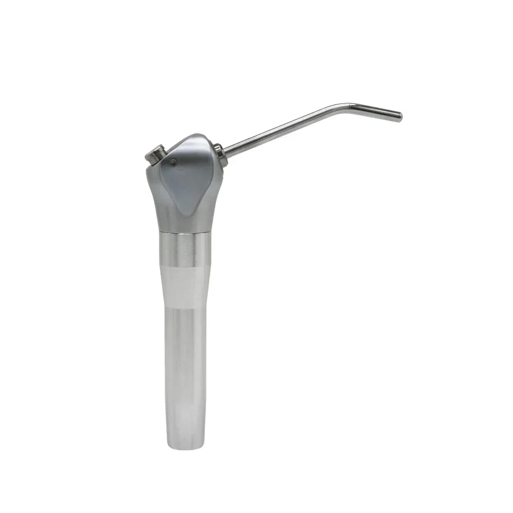 ELIJAH Dental Air Water Spray Gun Triple 3 Way Syringe Handpiece with 2 Nozzles Tips Tubes For Dental Lab Silvery Available