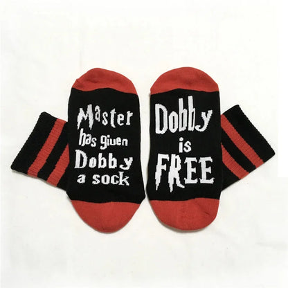 New High Quality Print Letter  is Free Funny Men Socks Striped Women Novelty Chaussettes Femme Spring Streetwear Cotton Sokken