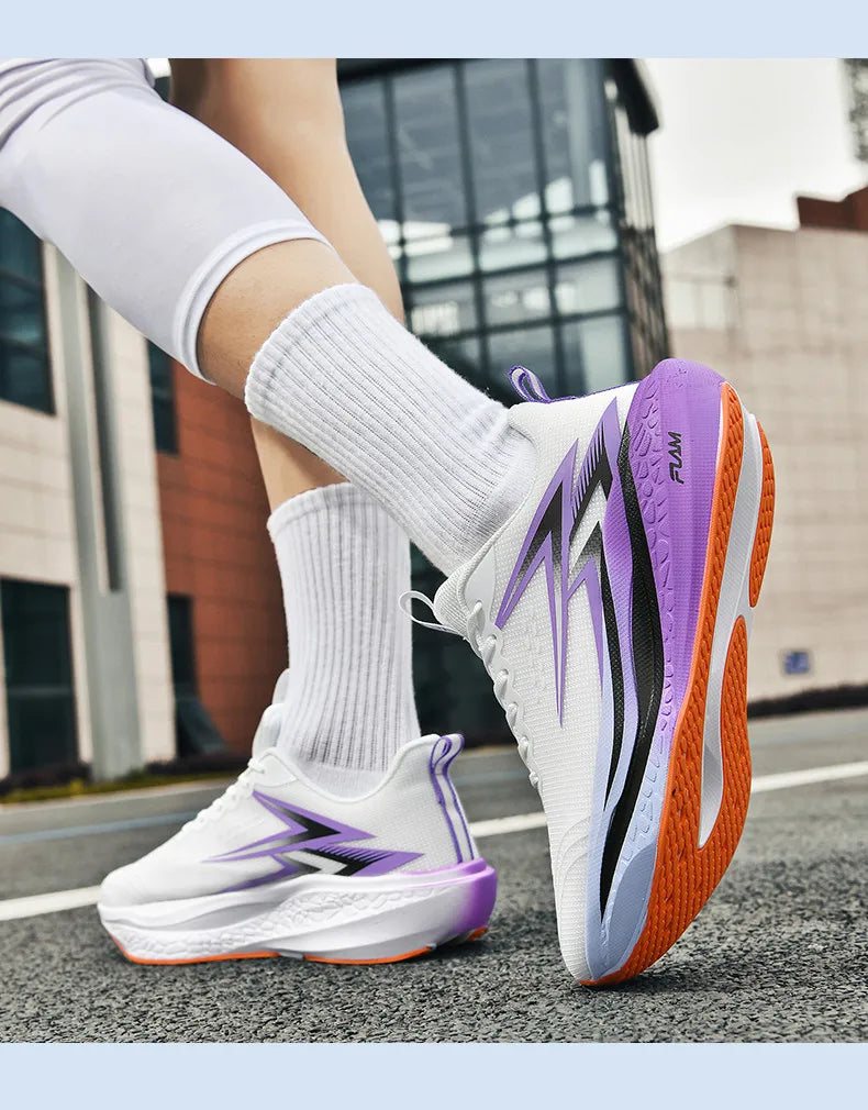 Men Running Shoes Speciality Marathon Sports Shoes Breathable Lightweight Carbon Board Women's Trend Athletic Sneakers Women