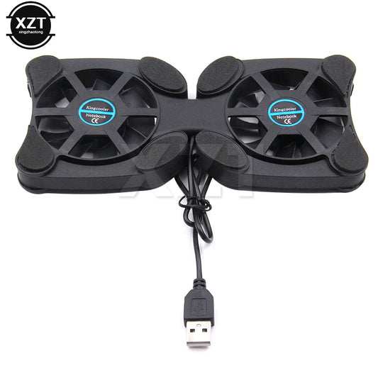 Portable Laptop Cooling Stand Foldable Fan Cooler Cooling Pad Laptop CPU Cooler USB Cooler