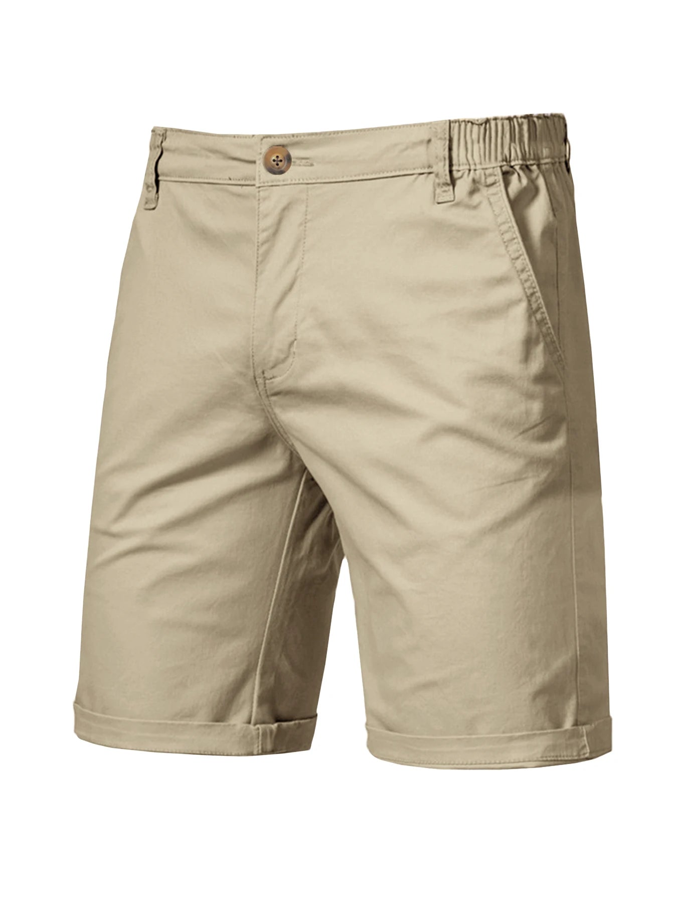 2025 Men's Solid Color Casual Short Pants Beach Breathable Comfortable Straight Short Trousers Hawaiian Holiday Men'S Pants 3XL