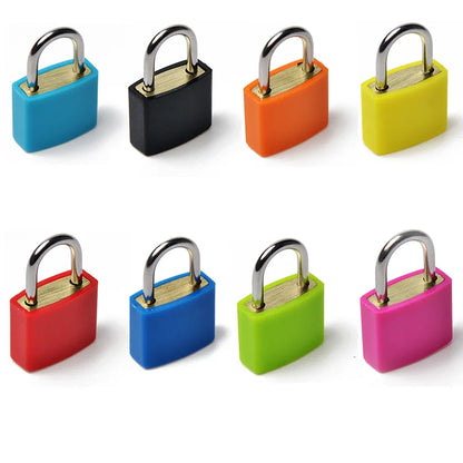Small mini High Quality Strong Steel Padlock Travel Suitcase Diary Lock Luggage Schoolbag Anti-theft Security Padlock 2 Keys