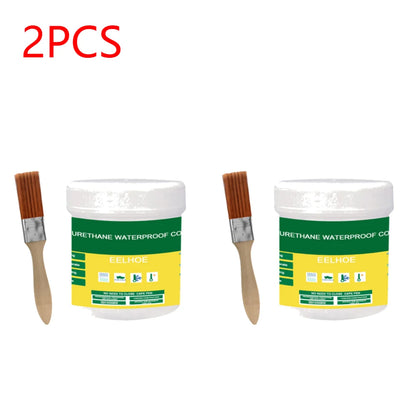 1-3Pcs Transparent Waterproof Agent With Brush Coating Sealant Agent 30/100/300g Polyurethane Glue For Home For Roof Bathroom