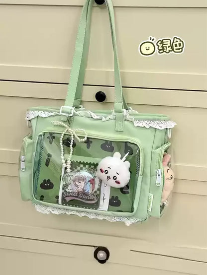 Ballet Girl Has A Large Appetite Itabag Japanese 2D Single Shoulder Cross Body Goods Bag Gift For Friends Only No Dolls No Card