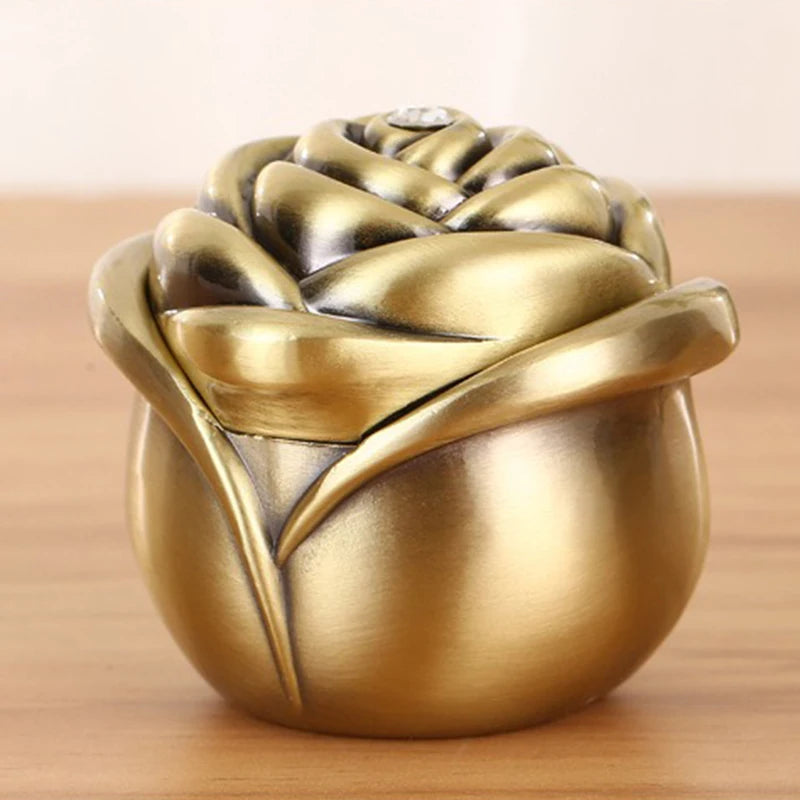 Mini Metal Rose Bud Pet Urns Ashes Cremation Memorials Gifts Small Animal Urns Ash Souvenir Funeral Keepsake Ashes Box Pets