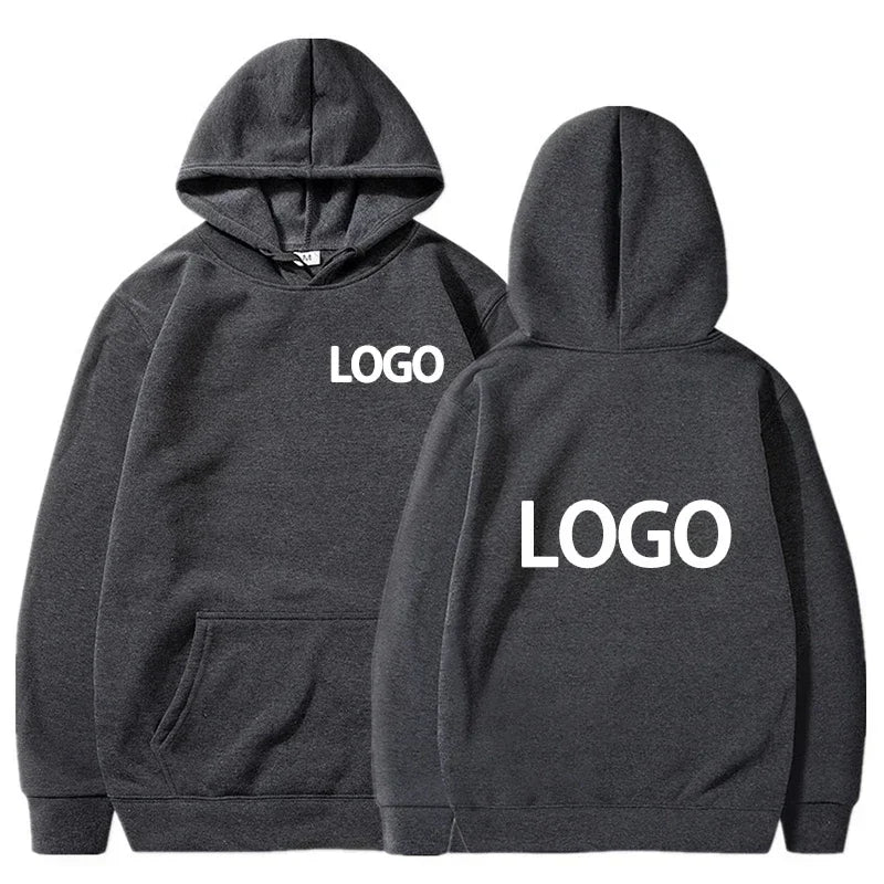 Men's and Women's Hooded Pullover, Customized Team Loose Casual Clothing, Fashionable and Personalized 100% Polyester,