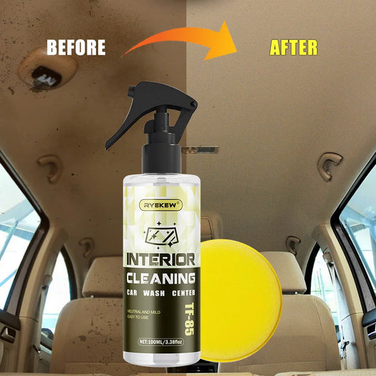 Ryekew Car high-efficiency interior cleaner ceiling cleaner leather flannel fabric water-free multi-purpose cleaner