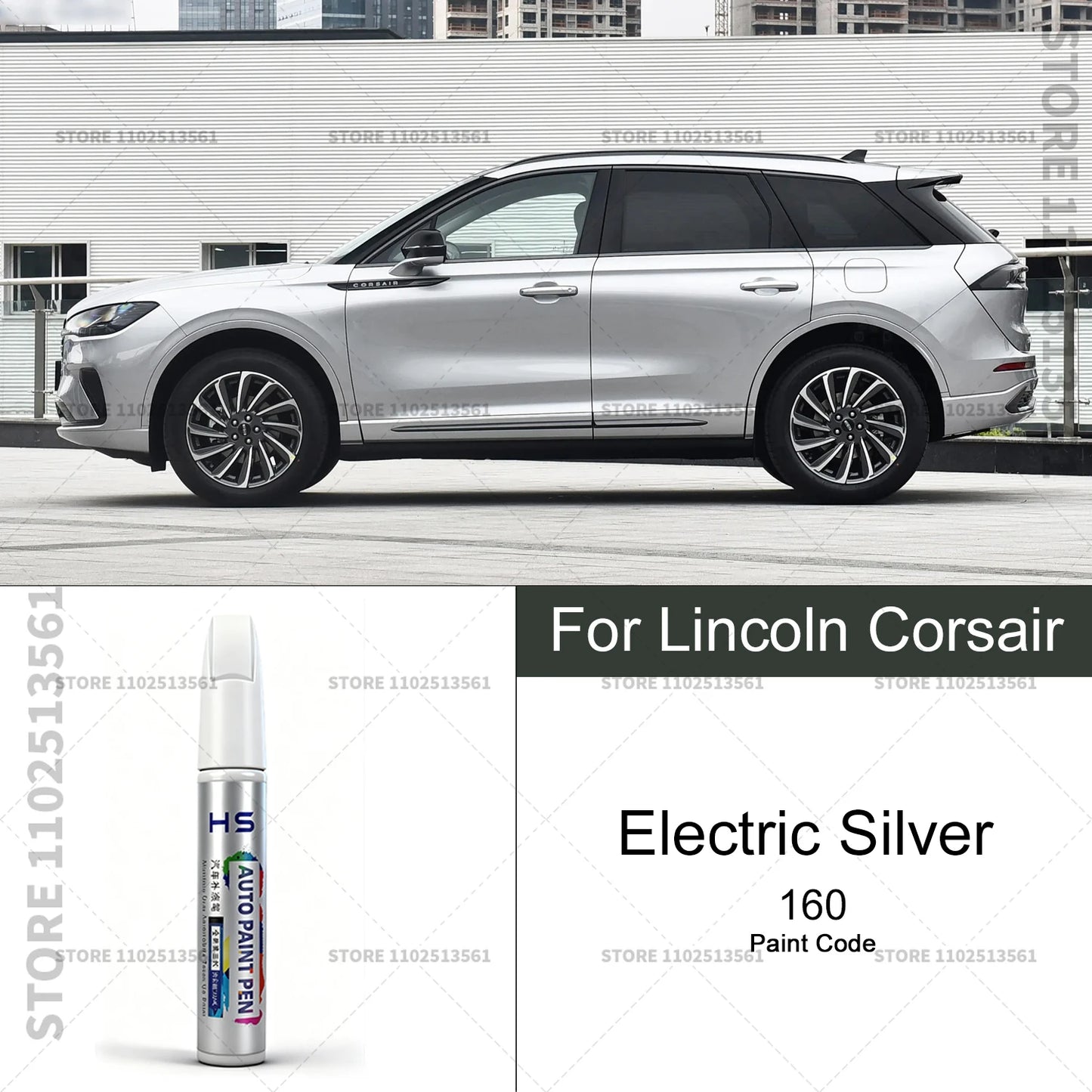Car Paint Repair Pen For Lincoln Corsair Touch Up Scratch Remover DIY Auto Accessories Blue 157 Brown AR Platinum 2THS4C Black
