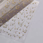 1Pcs 5D French Star Moon Chains Nail Art Stickers Gold/Silver Curved Lines,Starlight Nails Slider Self-Adhesive Manicure Decal &
