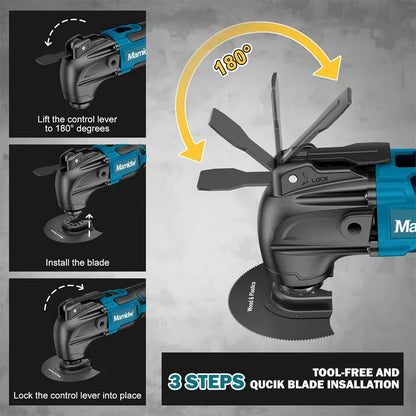 Trimming Cutter: 6-Gear Settings, 18/20V Li-Ion Battery, 340-326mm Length, Multi-Use for Sawing, Cutting, Shoveling For Makita 18v Battery