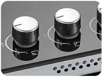 5 Burners 70 cm Glass with Automatic Flame Protection, Natural Gas Propane Gas, Built-in Gas Hob