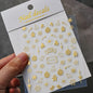 5D Embossed Gold Castle/Garland/Christmas Tree Nail Stickers White Snowflakes Bow Star Nail Decals Self-Adhesive Xmas Nail Decor