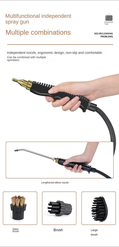2500W Home Appliance Steam Cleaner High Temperature Pressurized Steam Cleaning Machine for Sofa,Air Conditioning Hood Car Cleane