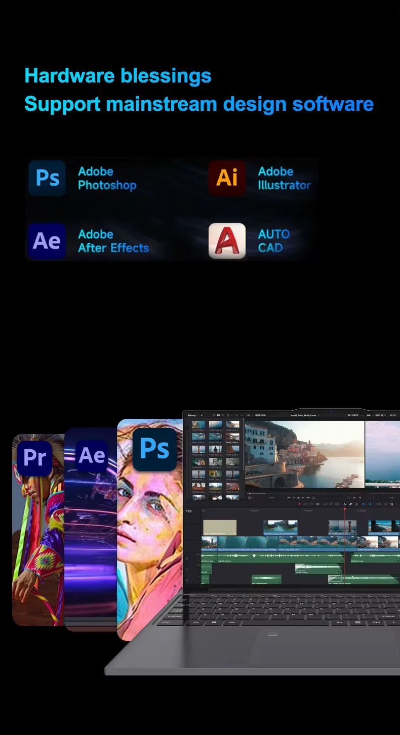 Intel Core i9 10980HK Laptop Windows 11 15.6"Computer 16GB RAM 1TB 2TB SSD Gaming Laptops Fingerprint Unlock Business Notebook
