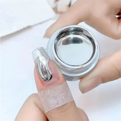 Black White Star 3D Nail Art Sticker Y2K Pentagram Self-Adhesive Decals Laser Shiny Glitters Starlight Manicure Ornaments Slider