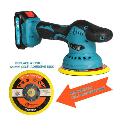 EAFC 6-Speed Cordless Car Polisher for Makita 21V Battery, Electric Auto Waxing Polishing Machine, Car Buffer Detailing Tool Kit