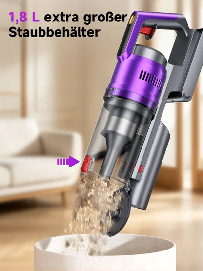 Tdyon Nova 680W 70000PA Cordless Vacuum Cleaner 75mins Long Runtime Removable Battery Self-Standing Wall Charging Vacuum Cleaner