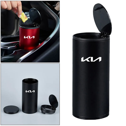 Car Trash Can Organizer Storage Bag Garbage Bin Ashtray Accessories For KIA Rio K5 K2 Sportage Ceed Sorento Picanto Stinger Soul