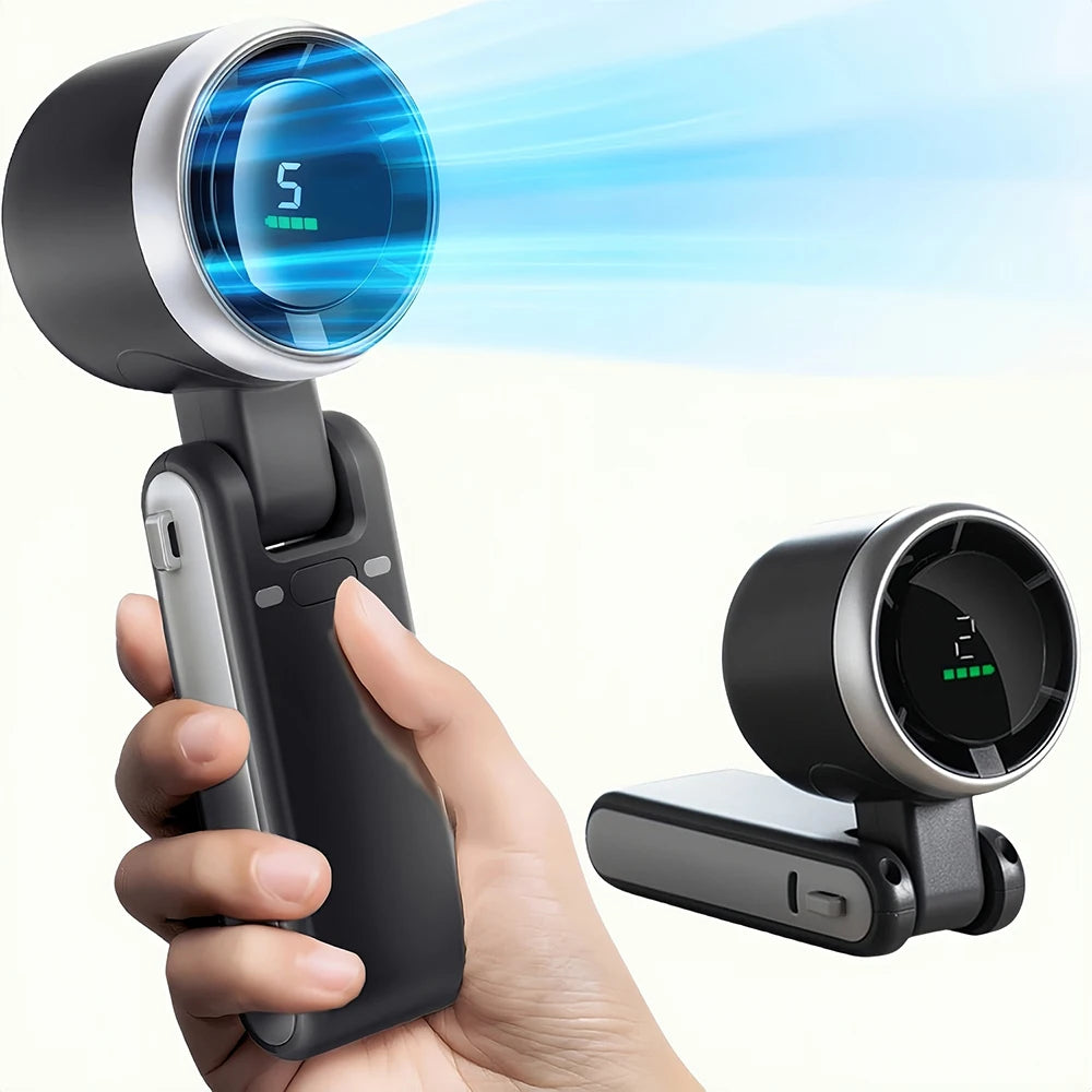 3-in-1 Fan, 5-speed, 3600mAh Rechargeable Lithium Battery, USB Charging, Travel Mini Fan