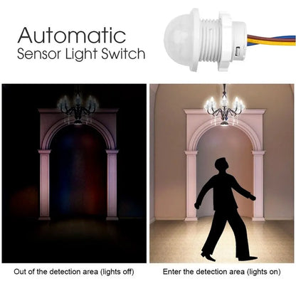 1/2PCS Smart PIR Sensor Detector Switch 110V 220V Human Body Infrared Motion Sensor Indction Auto On Off Light Switches
