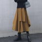 Women Skirts Gothic Irregular Skirts Pants Women High Waist White Black Long Skirts Female Pleated Skirts Culottes Women Clothes