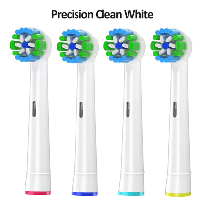 Replacement Toothbrush Heads Compatible with Oral-B ,4-12 Pcs Electric Brush Heads for Oral B Replacement Heads Pro500/1000