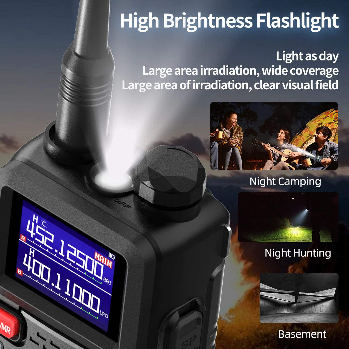 Baofeng UV 5RH 10W Full Bands Walkie Talkie Wirless Copy Frequency Type-C Charger Upgraded UV 5R Transceiver Ham Two Way Radio