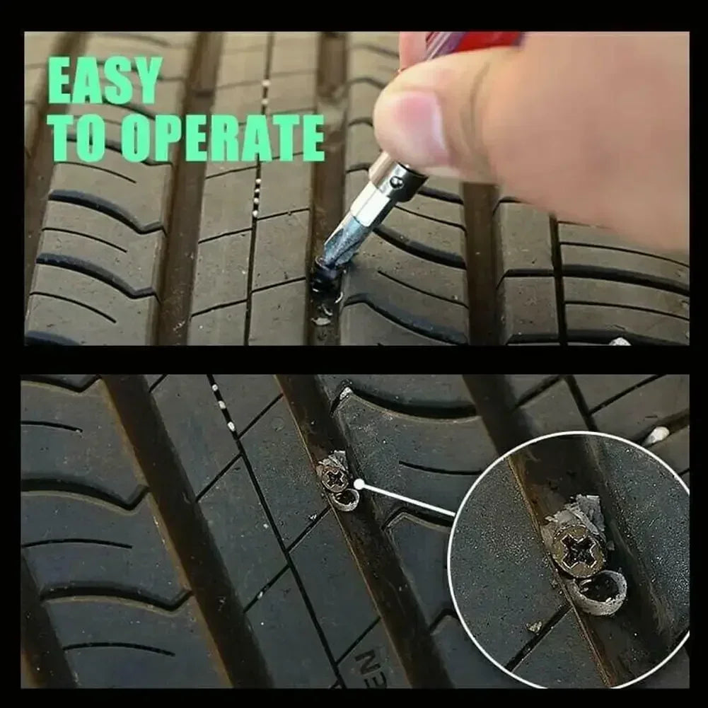 Car Tire Repair Nail Vacuum Tyre Screw Rubber Patch Car Wheel Universal Puncture Repair Kit Car Motorcycle Tubeless Nails Tool