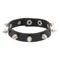 Gothic Punk Hip Hop Rock Spike Rivet Stud PU Leather Wristband Bracelet Bangle