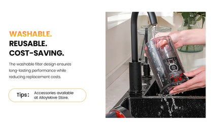 Erabros EV5 550W 70KPA Cordless Vacuum Cleaner Ultra-Strong Suction Power 80Mins Runtime Handheld Smart Vacuum Cleaner 4 Modes
