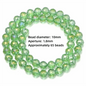 6/8/10mm Sizes Faceted Glass Beads 96-faceted Pink Blue Crystal Earth Beads Faceted Cut Style Plating Clear Jewelry Making Beads